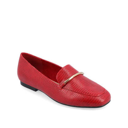 Journee WRENN LOAFER FLATS IN PRINT - Red Lizard
