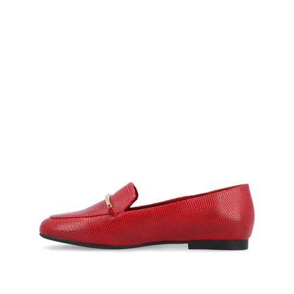 Journee WRENN LOAFER FLATS IN PRINT - Red Lizard