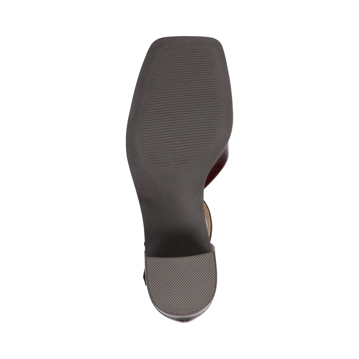 Journee EVANGELINE BLOCK D'ORSAY HEELS IN PATENT - Patent Chocolate
