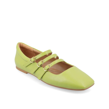 Journee DARLIN BALLET FLATS IN VEGAN LEATHER - Green PU