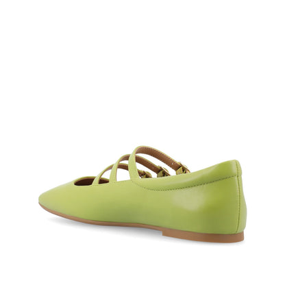 Journee DARLIN BALLET FLATS IN VEGAN LEATHER - Green PU