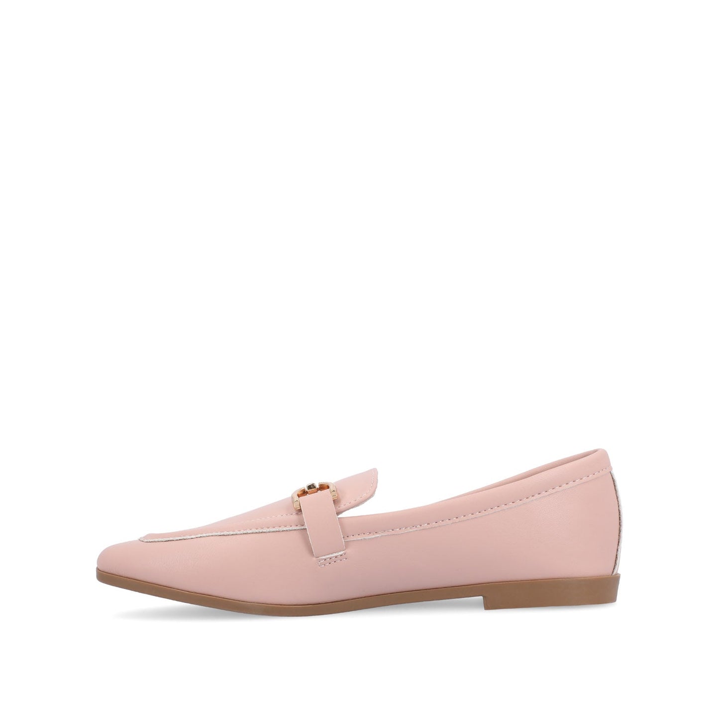 Journee MIZZA LOAFER FLATS IN VEGAN LEATHER - Pink PU
