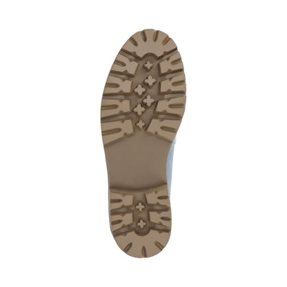 Journee JESSAMEY HORSE BIT LOAFER FLATS - Light Blue Faux Suede