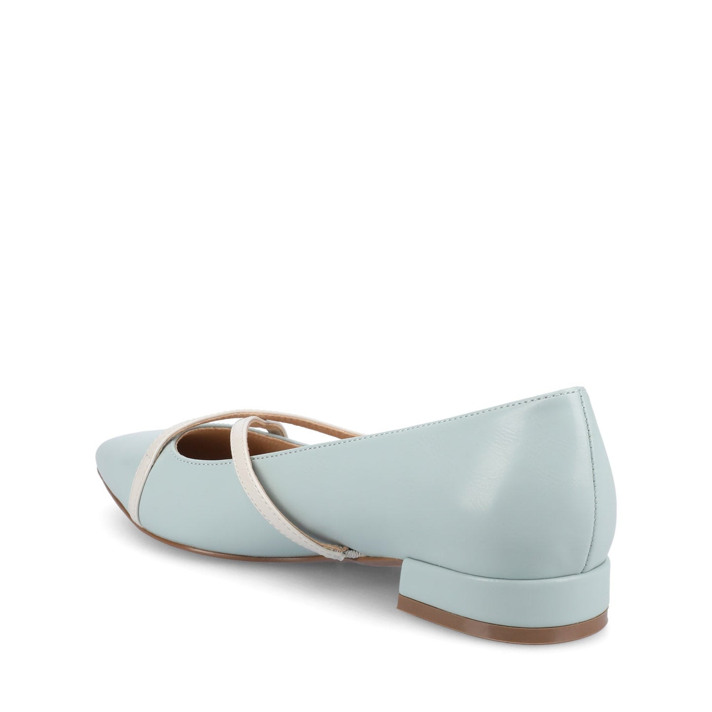 Journee CAMBY DRESS FLAT IN VEGAN LEATHER - Blue PU