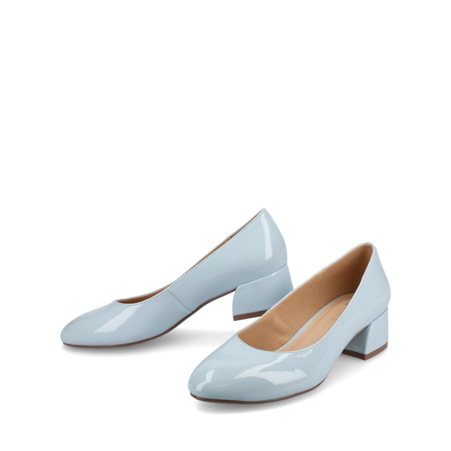 Journee SAAR II LOW PUMP HEELS IN PATENT - Blue Patent