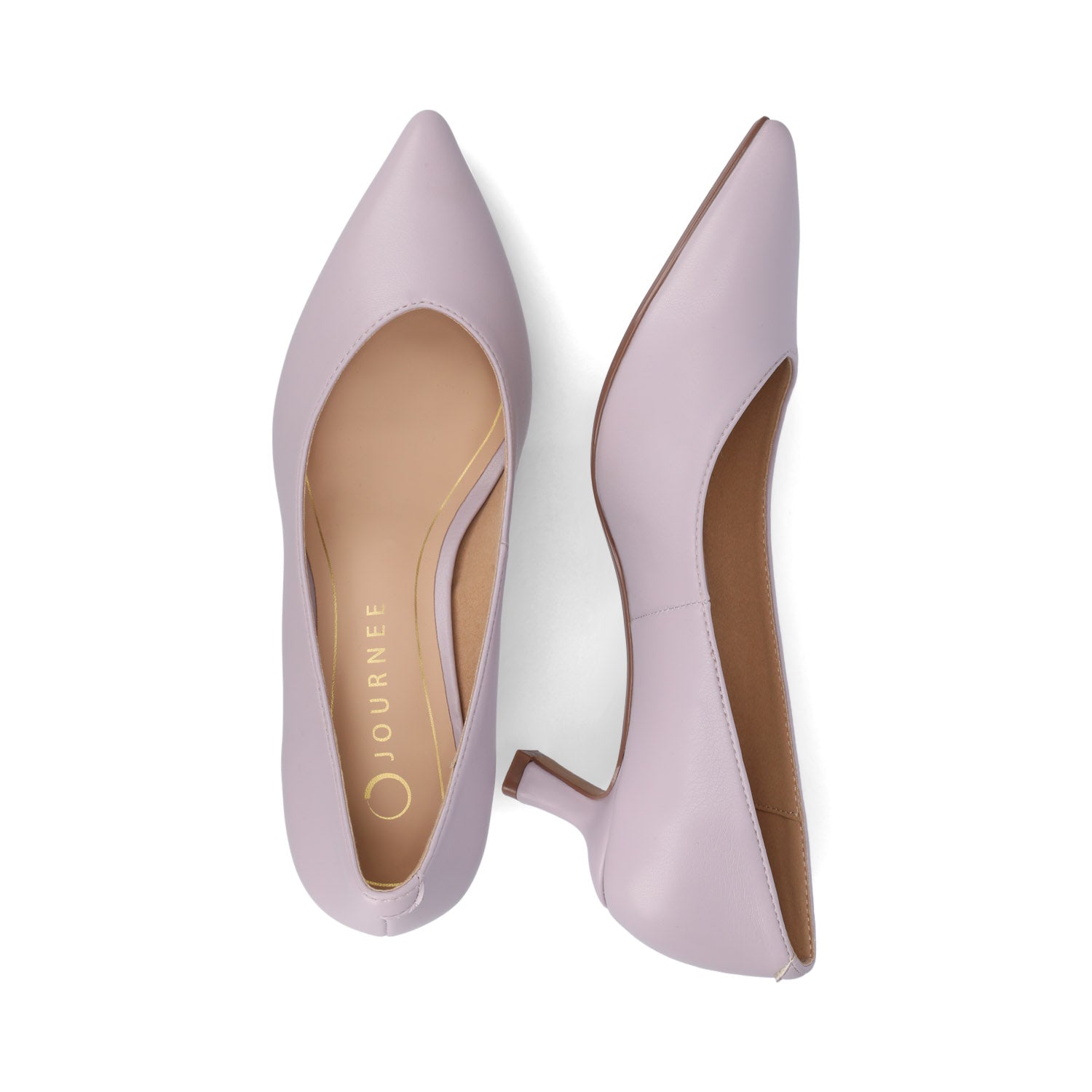 Journee PAMMIE KITTEN HEELS IN VEGAN LEATHER - Lilac PU