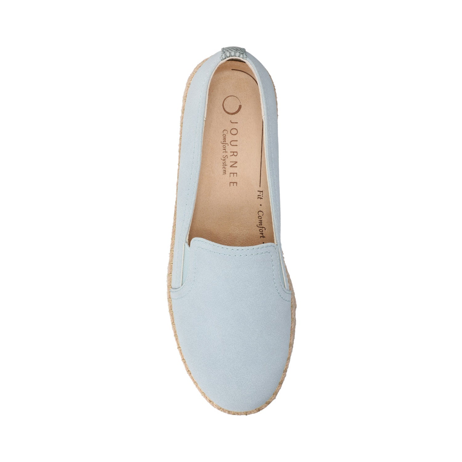 Journee CATALINA SLIP ON ESPADRILLES - Sky Blue