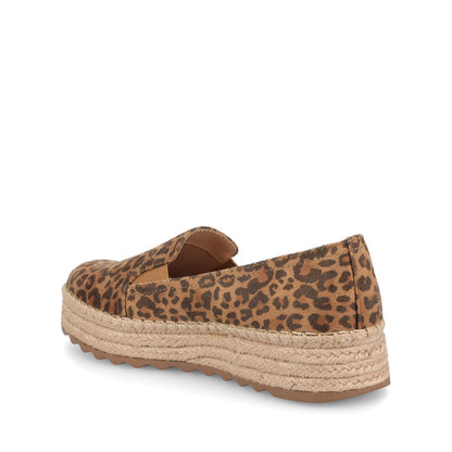 Journee CATALINA SLIP ON ESPADRILLES - Leopard