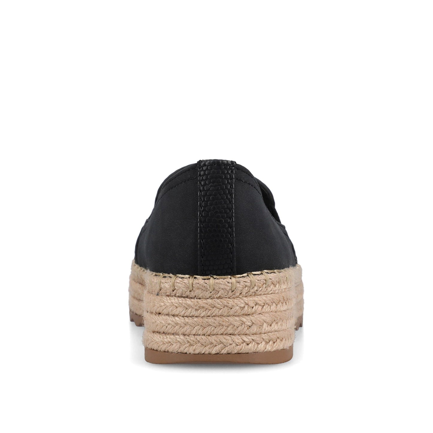 Journee CATALINA SLIP ON ESPADRILLES - Black Nubuck