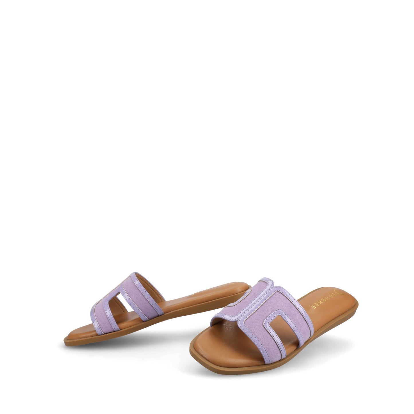Journee PRIMAH FLAT SANDALS - Lilac