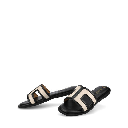 Journee PRIMAH FLAT SANDALS - Bone