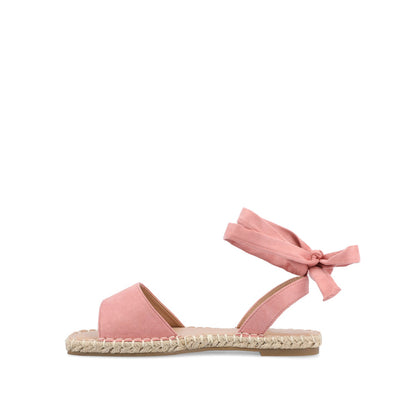 Journee EMELIE ESPADRILLE SANDALS IN WIDE - Rose