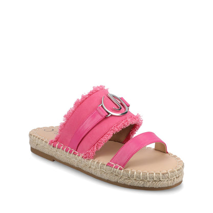 Journee KEELEE ESPADRILLE SANDALS - Hot Pink