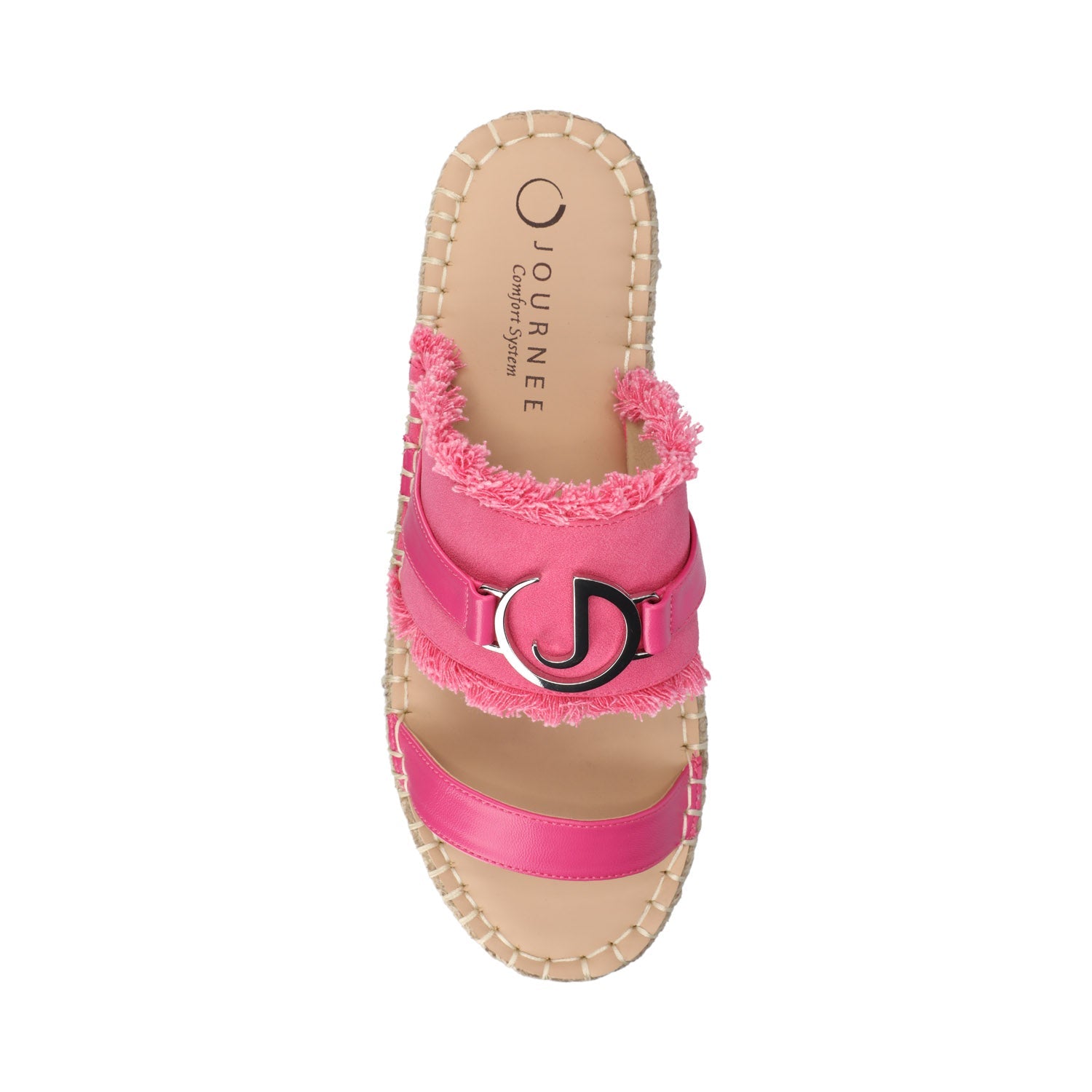 Journee KEELEE ESPADRILLE SANDALS - Hot Pink