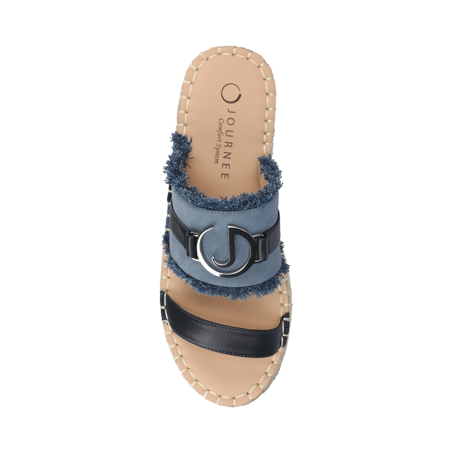 Journee KEELEE ESPADRILLE SANDALS - Navy