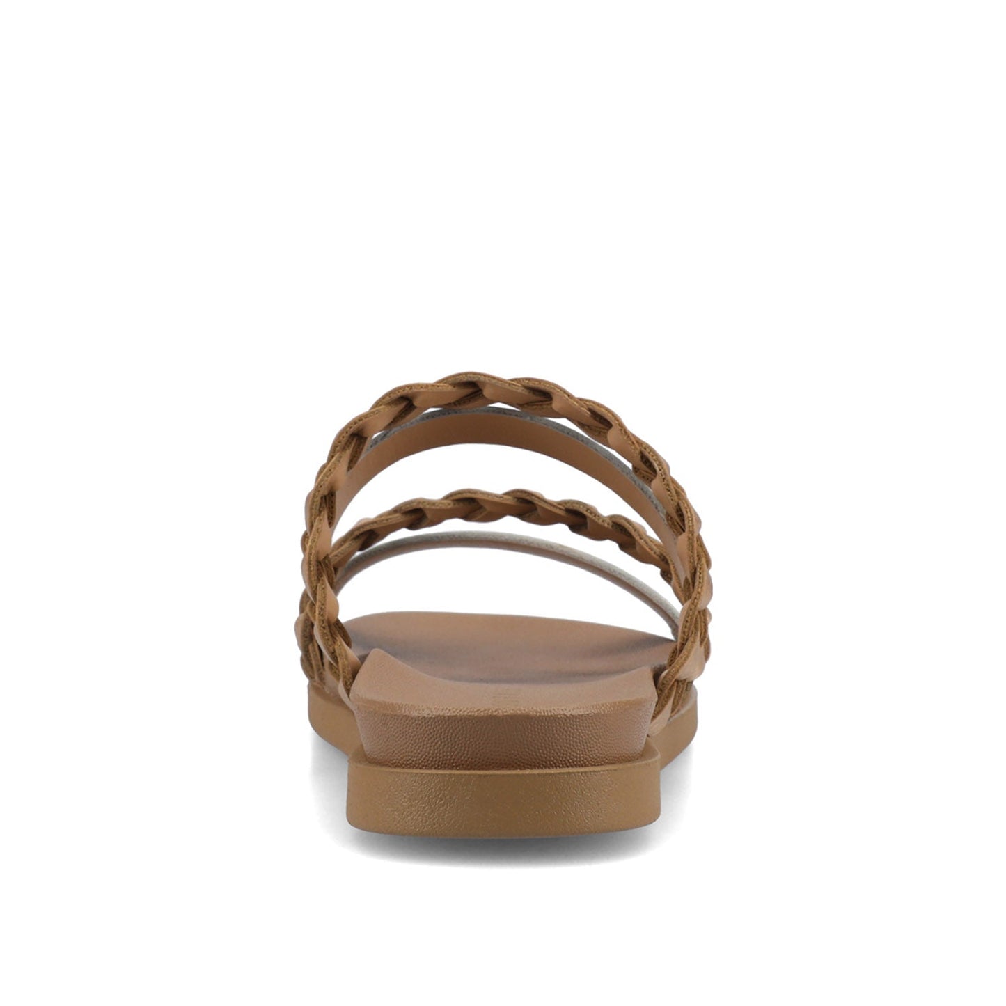 Journee COLETTE SLIDE SANDALS IN VEGAN LEATHER - Silver