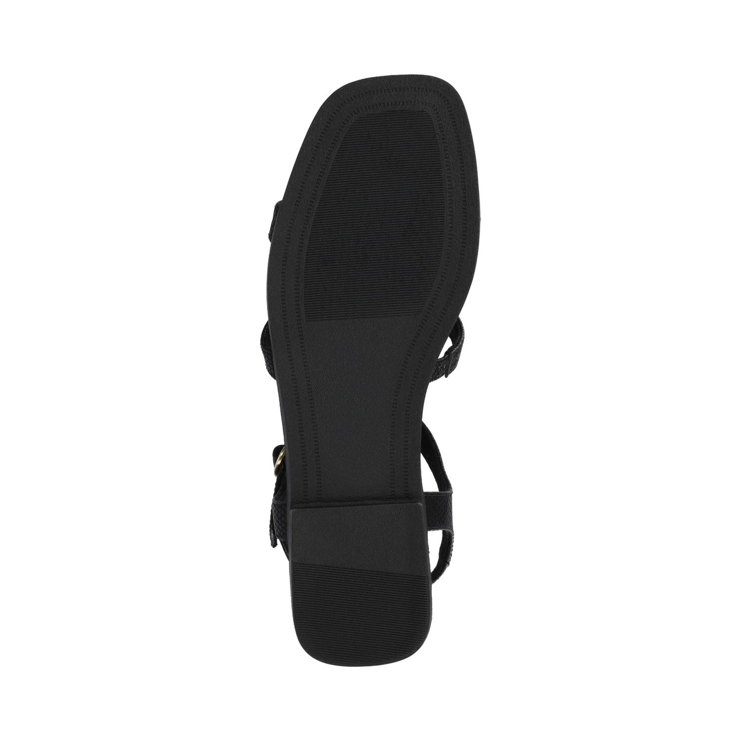 Journee BRILEY ANKLE STRAP SANDALS - Black Lizard