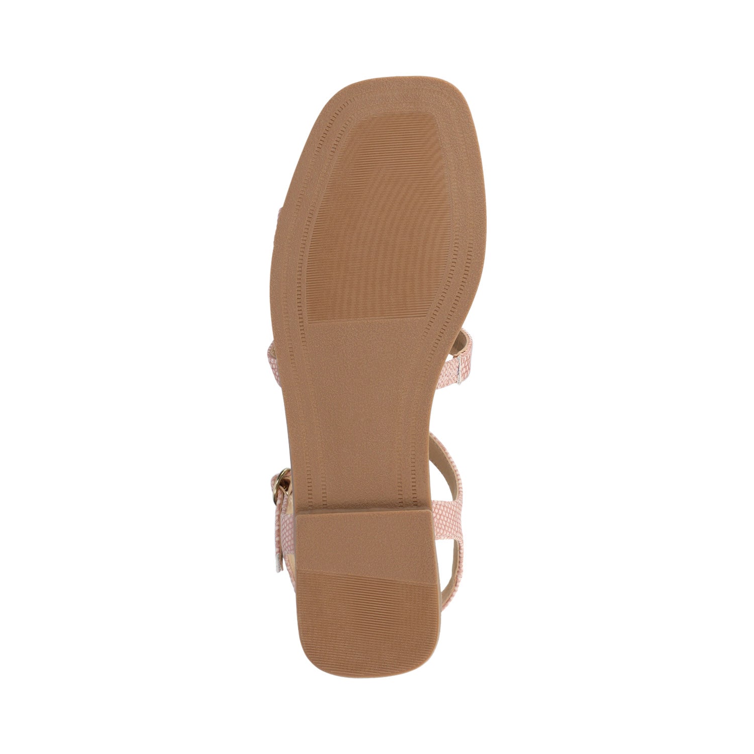 Journee BRILEY ANKLE STRAP SANDALS - Pink Lizard