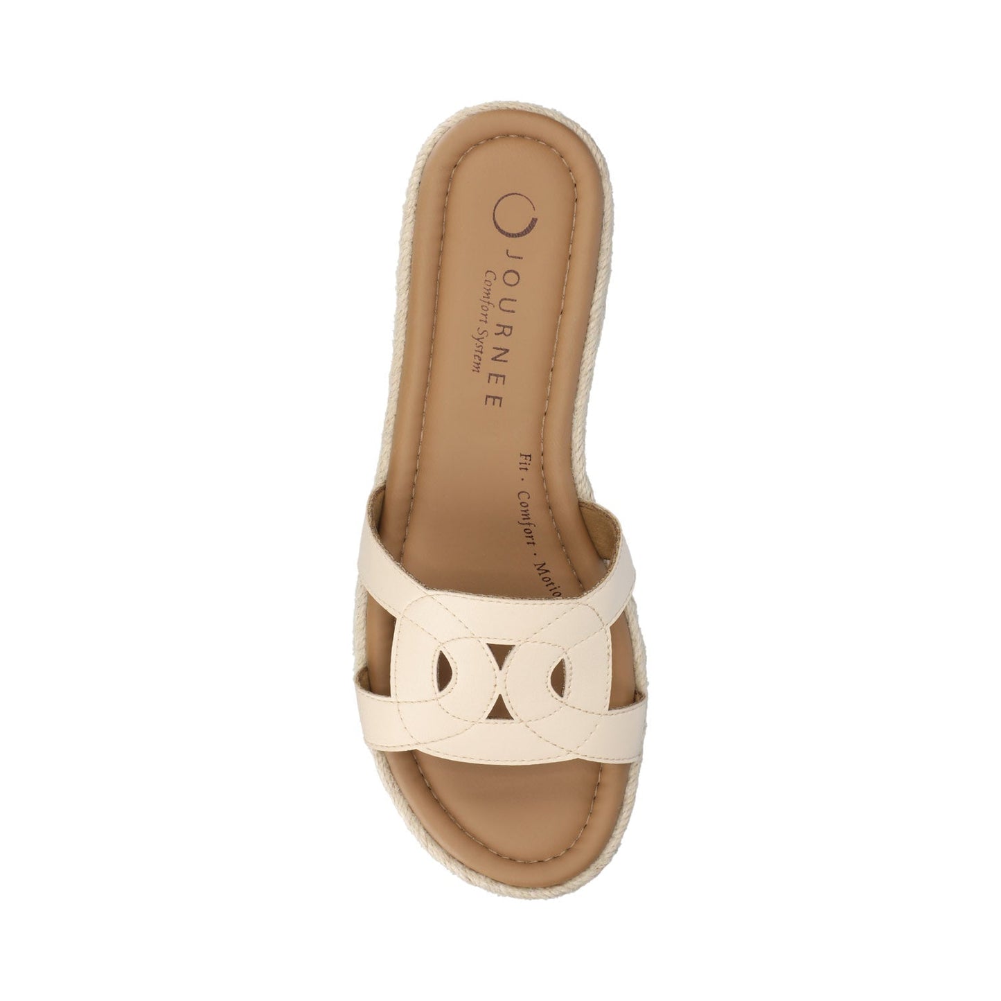 Journee ROSALINDA ESPADRILLE SANDALS - Bone