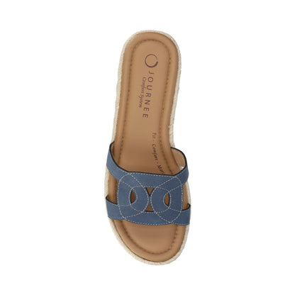 Journee ROSALINDA ESPADRILLE SANDALS - Denim