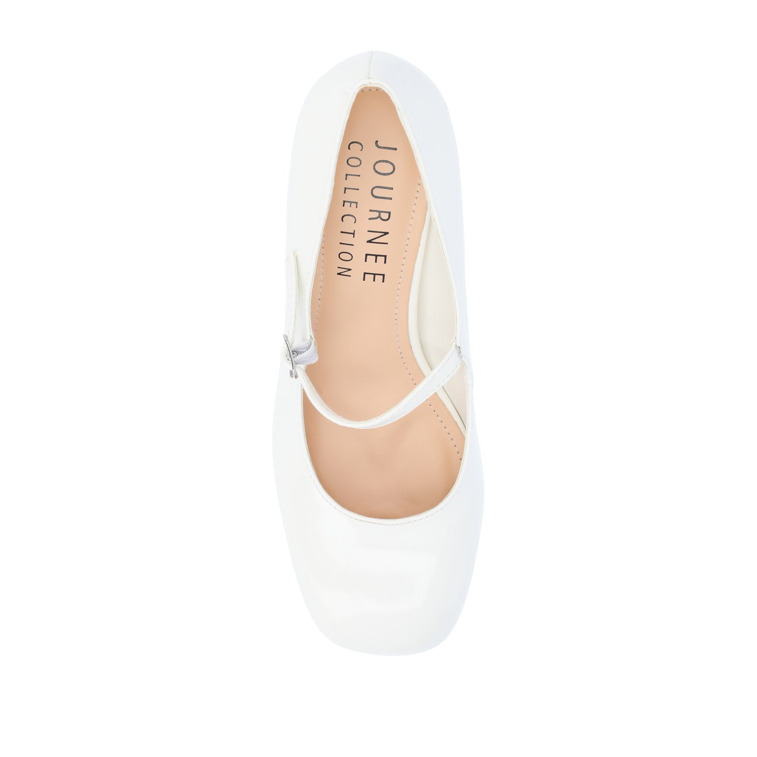 Journee OKENNA MARY JANE PUMP HEELS - White