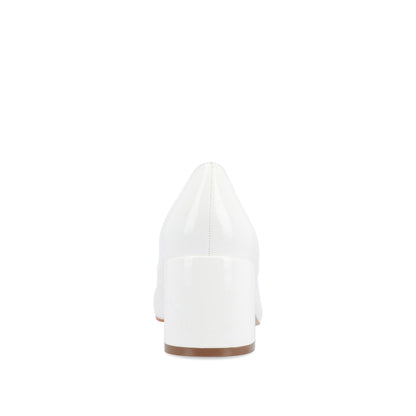 Journee OKENNA MARY JANE PUMP HEELS - White