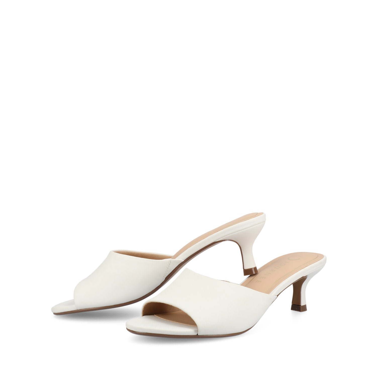 Journee JEYLAH DRESS HEELS - White PU