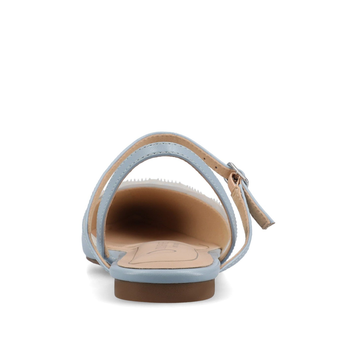 Journee MARTINE SLINGBACK FLATS IN VEGAN LEATHER - Sky Blue Lace