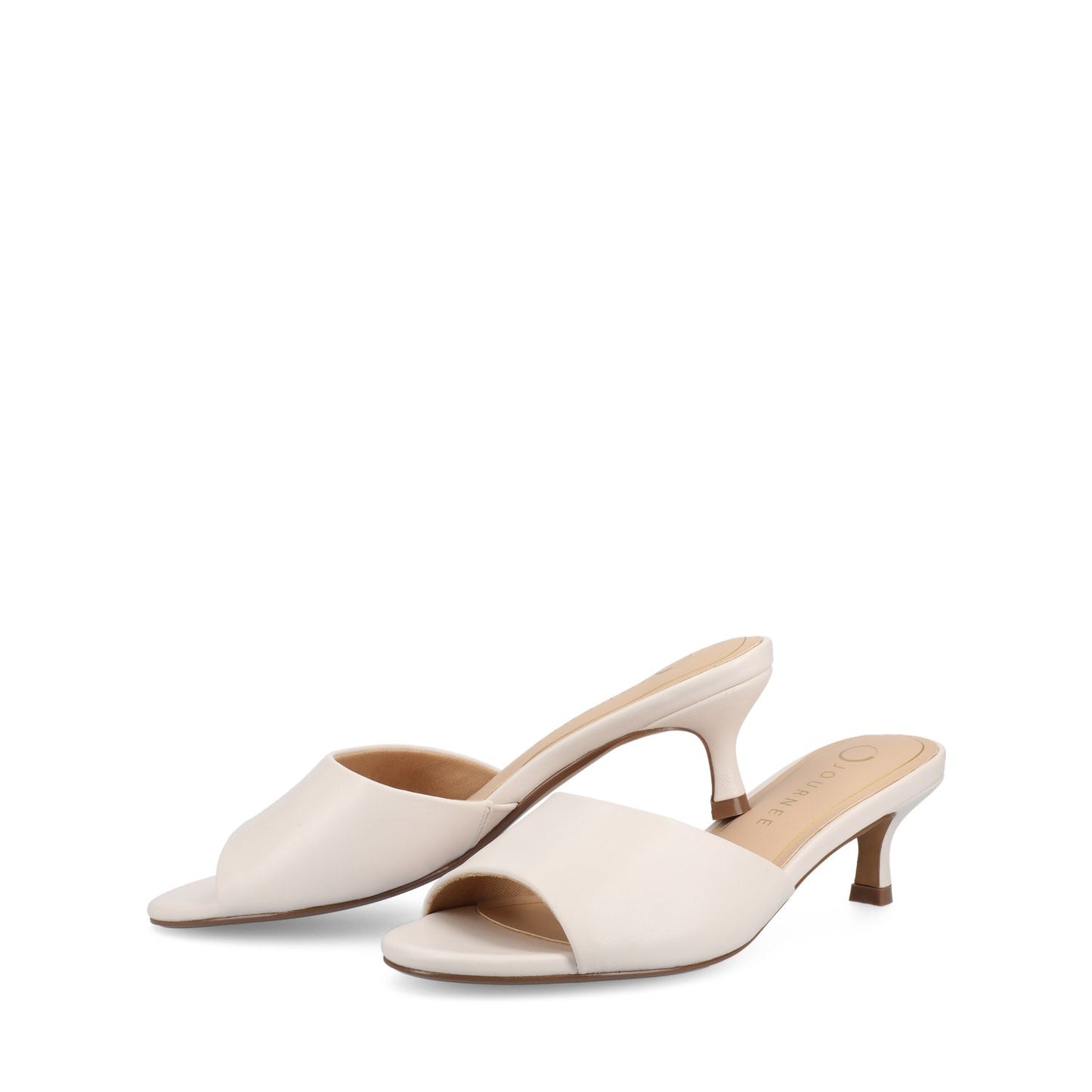 Journee JEYLAH DRESS HEELS - Bone PU