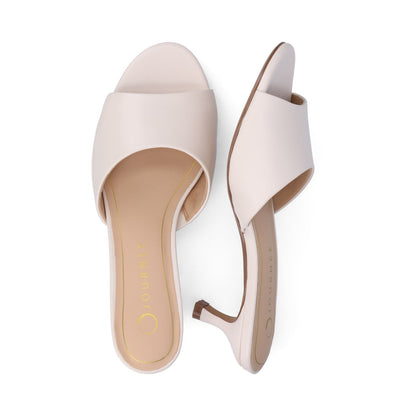 Journee JEYLAH DRESS HEELS - Bone PU