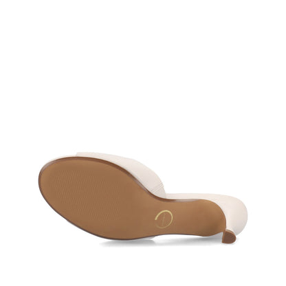 Journee JEYLAH DRESS HEELS - Bone PU