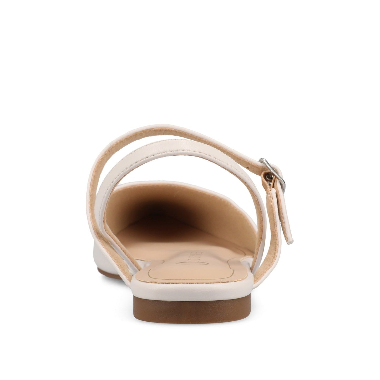 Journee MARTINE SLINGBACK FLATS IN VEGAN LEATHER - Bone PU