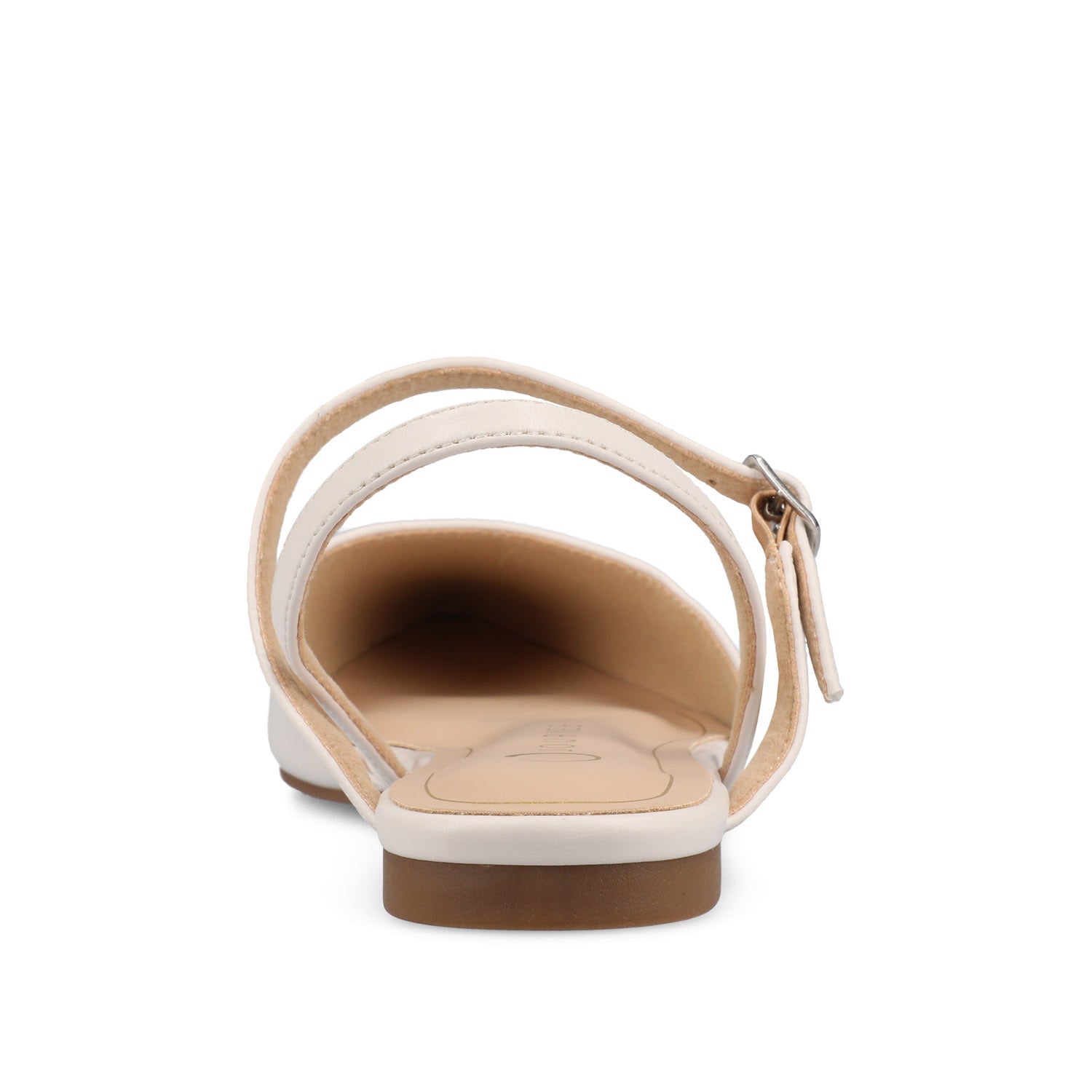 Journee MARTINE SLINGBACK FLATS IN VEGAN LEATHER - Bone PU