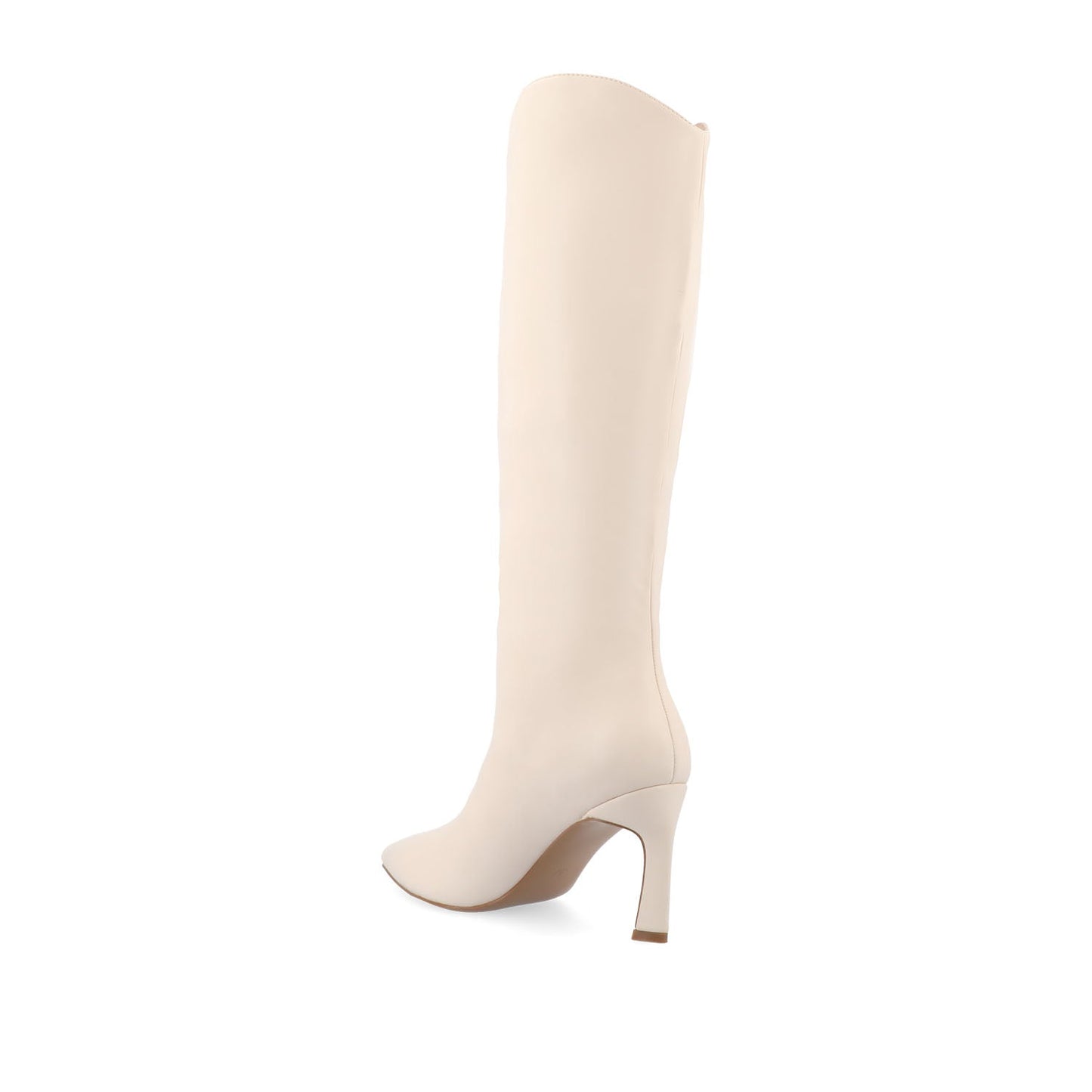 Journee REHELA KNEE HIGH BOOTS IN VEGAN LEATHER - Bone