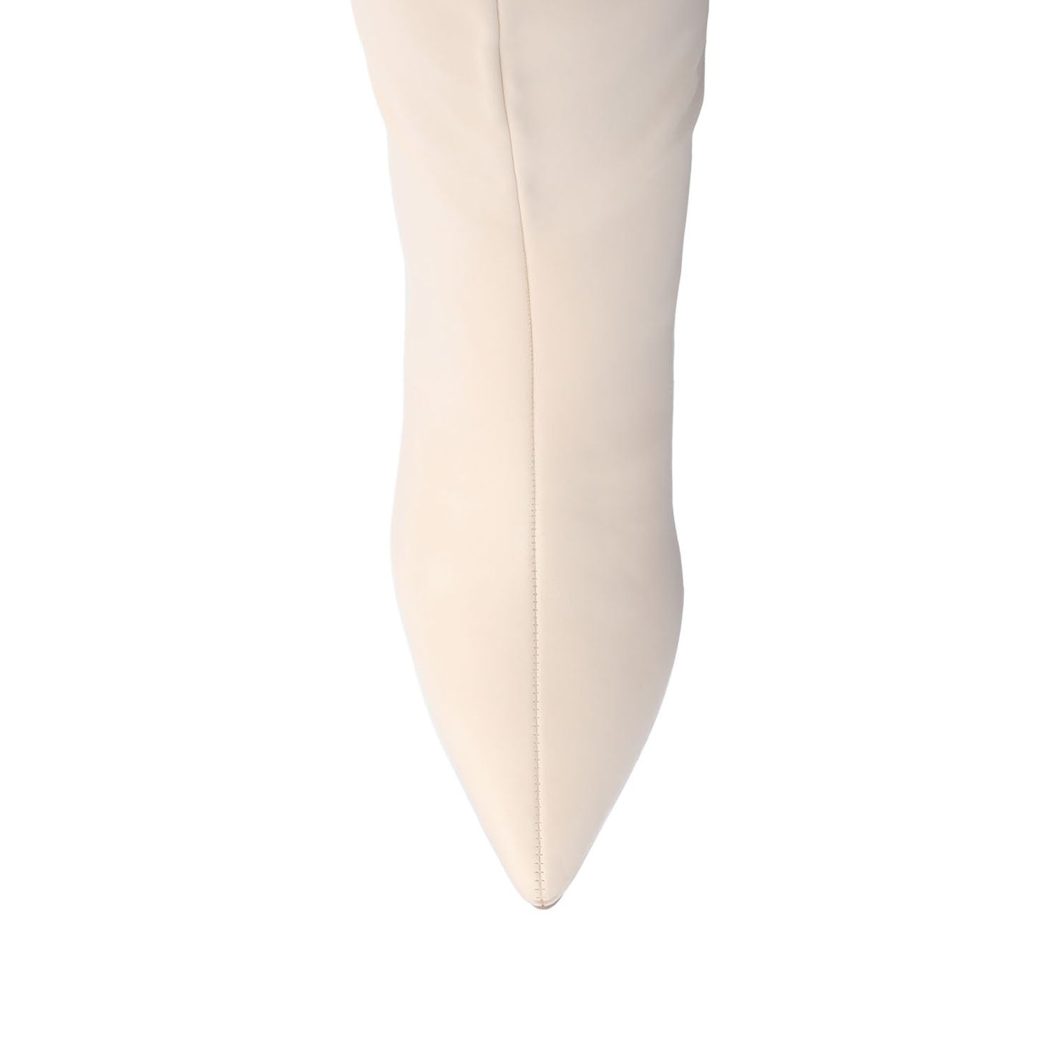Journee REHELA KNEE HIGH BOOTS IN VEGAN LEATHER - Bone