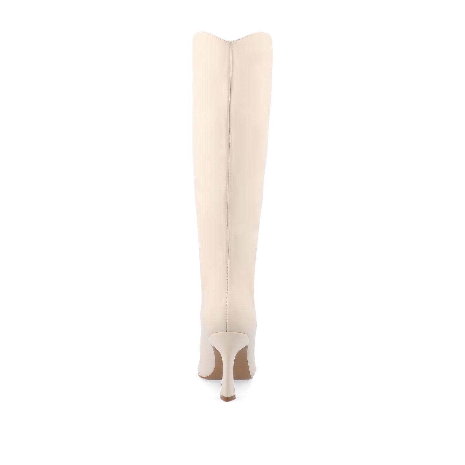 Journee REHELA KNEE HIGH BOOTS IN VEGAN LEATHER - Bone