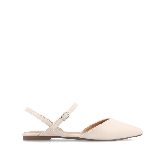 Journee MARTINE SLINGBACK FLATS IN COOL SHADES - Porcelain