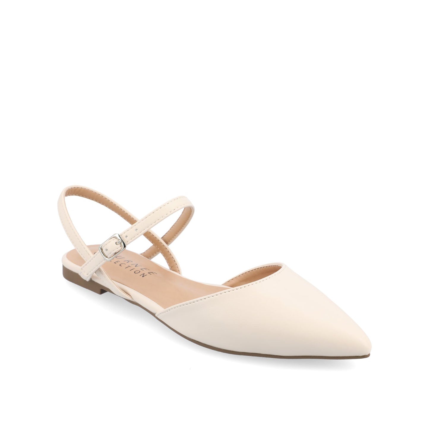 Journee MARTINE SLINGBACK FLATS IN COOL SHADES - Porcelain