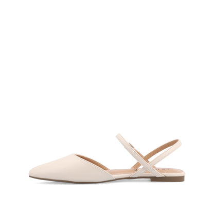 Journee MARTINE SLINGBACK FLATS IN COOL SHADES - Porcelain