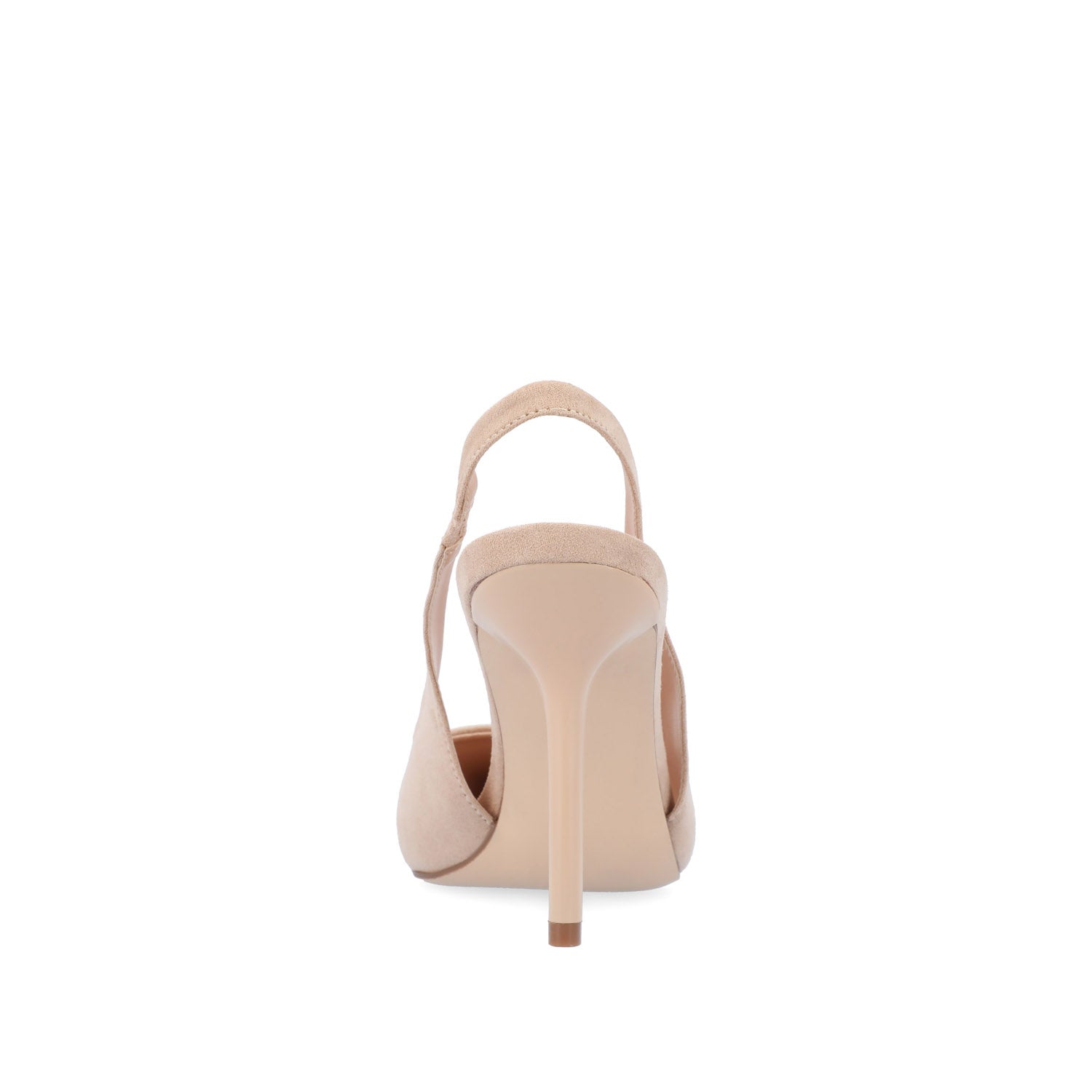 Journee ELENNEY SLINGBACK STILETTO HEELS - Nude Suede