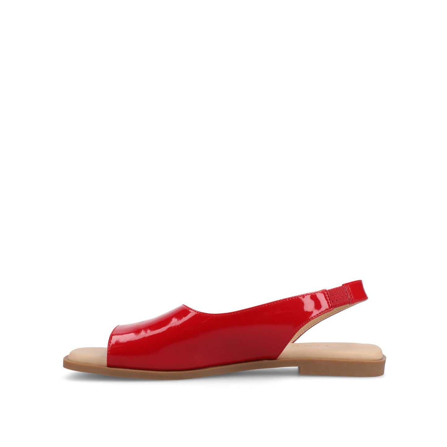 Journee BRINSLEY CUTOUT SANDALS IN PATENT - Red Patent