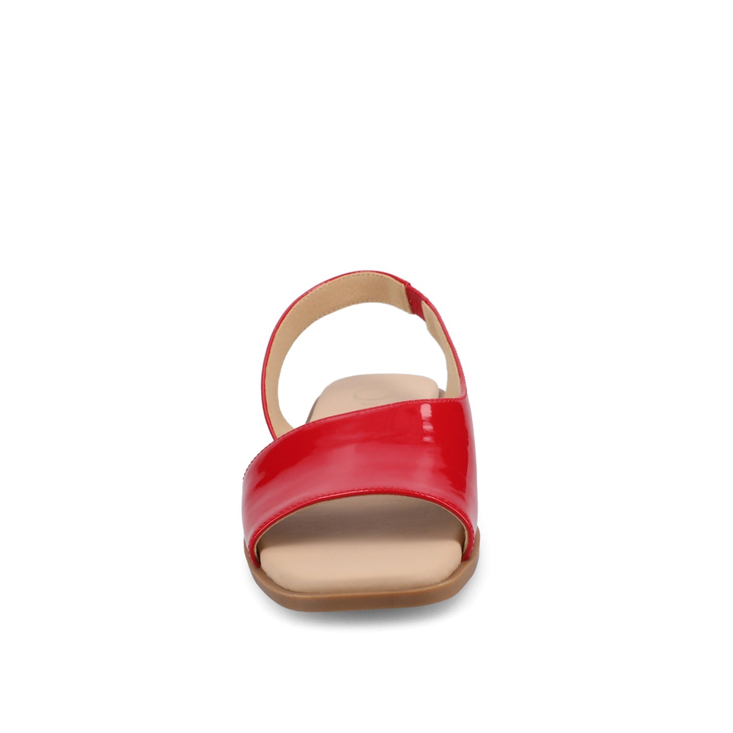 Journee BRINSLEY CUTOUT SANDALS IN PATENT - Red Patent