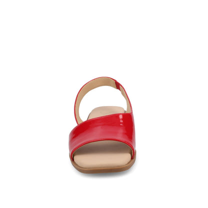 Journee BRINSLEY CUTOUT SANDALS IN PATENT - Red Patent