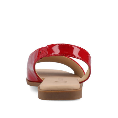 Journee BRINSLEY CUTOUT SANDALS IN PATENT - Red Patent