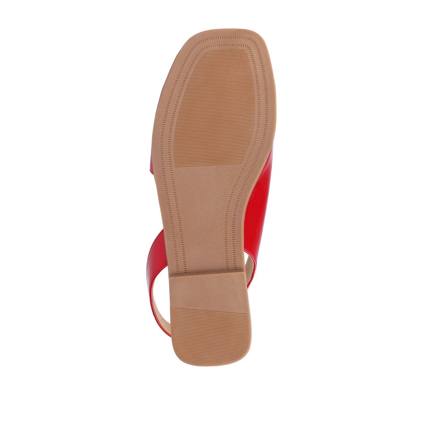 Journee BRINSLEY CUTOUT SANDALS IN PATENT - Red Patent