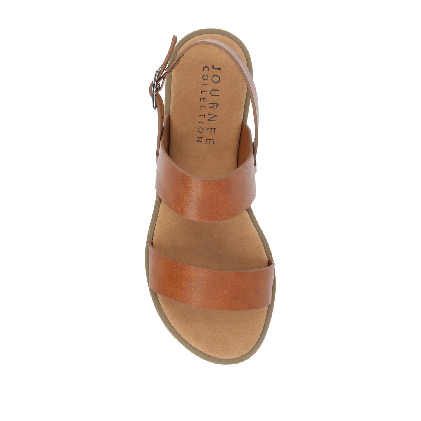 Journee LAVINE MULTI STRAP SANDALS IN STATEMENT - Tan