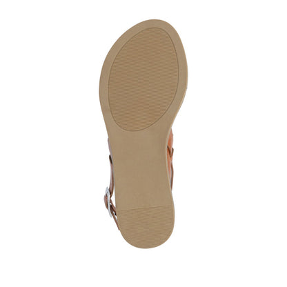 Journee LAVINE MULTI STRAP SANDALS IN STATEMENT - Tan