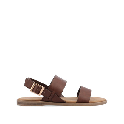 Journee LAVINE MULTI STRAP SANDALS IN STATEMENT - Brown