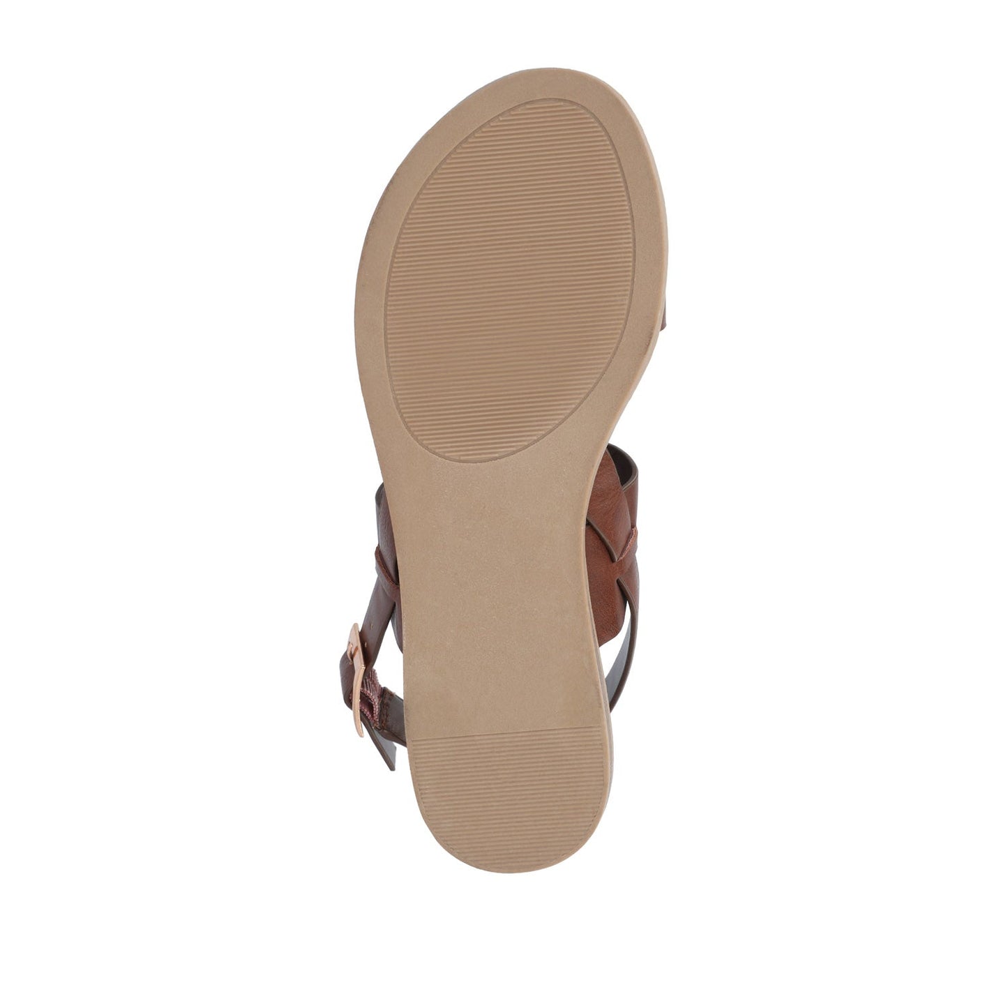 Journee LAVINE MULTI STRAP SANDALS IN STATEMENT - Brown