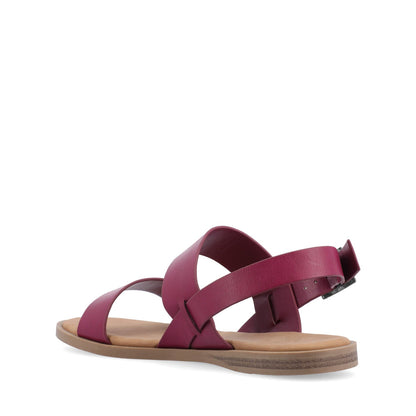 Journee LAVINE MULTI STRAP SANDALS IN STATEMENT - Raspberry